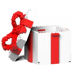 Jekca - Present Box 01S-S01 - Lego - Sculpture - Construction - 4D - Brick Animals - Toys - Avvenice