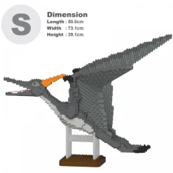 Jekca - Pterodactyl 01S-M01 - Lego - Sculpture - Construction - 4D - Brick Animals - Toys - Avvenice