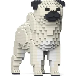 Jekca - Pug 01-M03 - Big - Lego - Sculpture - Construction - 4D - Brick Animals - Toys - Avvenice