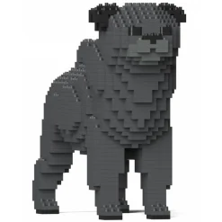 Jekca - Pug 01-M04 - Big - Lego - Sculpture - Construction - 4D - Brick Animals - Toys - Avvenice