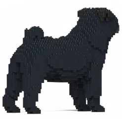 Jekca - Pug 01-M02 - Big - Lego - Sculpture - Construction - 4D - Brick Animals - Toys - Avvenice