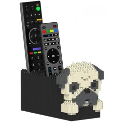 Jekca - Pug Remote Control Rack 01S - Lego - Sculpture - Construction - 4D - Brick Animals - Toys - Avvenice