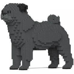 Jekca - Pug 01S-M04 - Lego - Sculpture - Construction - 4D - Brick Animals - Toys - Avvenice