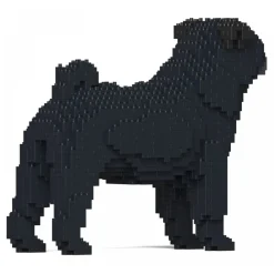 Jekca - Pug 01S-M02 - Lego - Sculpture - Construction - 4D - Brick Animals - Toys - Avvenice