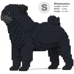 Jekca - Pug 01S-M02 - Lego - Sculpture - Construction - 4D - Brick Animals - Toys - Avvenice