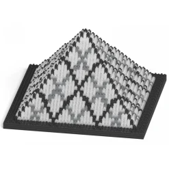 Jekca - Pyramide De Louvre 01S - Lego - Sculpture - Construction - 4D - Brick Animals - Toys - Avvenice