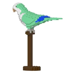 Jekca - Quaker Parrot 01S-M01 - Lego - Sculpture - Construction - 4D - Brick Animals - Toys - Avvenice