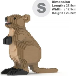 Jekca - Quokka 01 - Lego - Sculpture - Construction - 4D - Brick Animals - Toys - Avvenice