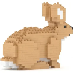 Jekca - Rabbit 02 - Big - Lego - Sculpture - Construction - 4D - Brick Animals - Toys - Avvenice