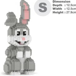 Jekca - Rabbit 03 - Lego - Sculpture - Construction - 4D - Brick Animals - Toys - Avvenice