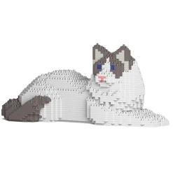 Jekca - Ragdoll Cat 02S-M02 - Lego - Sculpture - Construction - 4D - Brick Animals - Toys - Avvenice