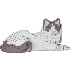 Jekca - Ragdoll Cat 03S-M02 - Lego - Sculpture - Construction - 4D - Brick Animals - Toys - Avvenice