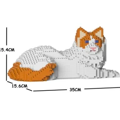 Jekca - Ragdoll Cat 03S-M04 - Lego - Sculpture - Construction - 4D - Brick Animals - Toys - Avvenice