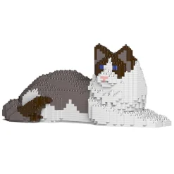 Jekca - Ragdoll Cat 03S-M01 - Lego - Sculpture - Construction - 4D - Brick Animals - Toys - Avvenice