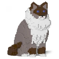 Jekca - Ragdoll Cat 01S-M03 - Lego - Sculpture - Construction - 4D - Brick Animals - Toys - Avvenice