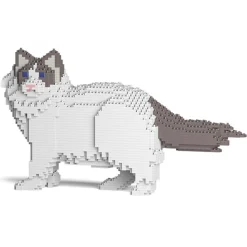 Jekca - Ragdoll Cat 01S-M02 - Lego - Sculpture - Construction - 4D - Brick Animals - Toys - Avvenice
