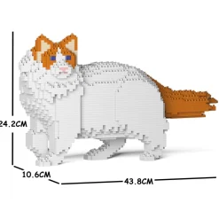 Jekca - Ragdoll Cat 02S-M04 - Lego - Sculpture - Construction - 4D - Brick Animals - Toys - Avvenice