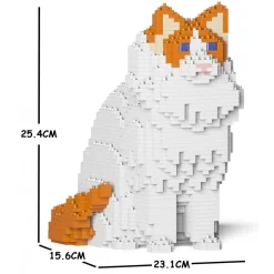 Jekca - Ragdoll Cat 01S-M04 - Lego - Sculpture - Construction - 4D - Brick Animals - Toys - Avvenice