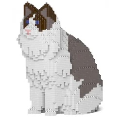 Jekca - Ragdoll Cat 01S-M01 - Lego - Sculpture - Construction - 4D - Brick Animals - Toys - Avvenice