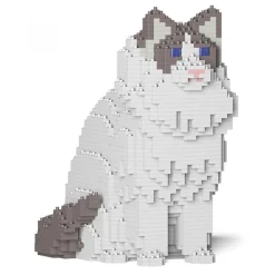 Jekca - Ragdoll Cat 01S-M02 - Lego - Sculpture - Construction - 4D - Brick Animals - Toys - Avvenice