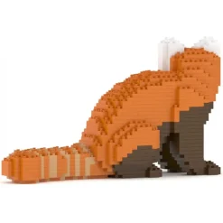 Jekca - Red Panda 01 - Big - Lego - Sculpture - Construction - 4D - Brick Animals - Toys - Avvenice