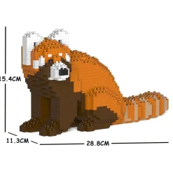 Jekca - Red Panda 01S - Lego - Sculpture - Construction - 4D - Brick Animals - Toys - Avvenice