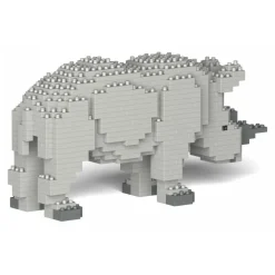 Jekca - Rhino 01S - Lego - Sculpture - Construction - 4D - Brick Animals - Toys - Avvenice