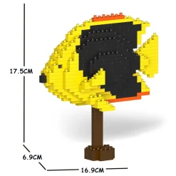 Jekca - Rock Beauty Angelfish 01S - Lego - Sculpture - Construction - 4D - Brick Animals - Toys - Avvenice