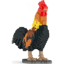 Jekca - Rooster 01 - Big - Lego - Sculpture - Construction - 4D - Brick Animals - Toys - Avvenice
