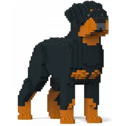 Jekca - Rottweiler 02S - Lego - Sculpture - Construction - 4D - Brick Animals - Toys - Avvenice