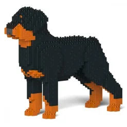 Jekca - Rottweiler 01S - Lego - Sculpture - Construction - 4D - Brick Animals - Toys - Avvenice