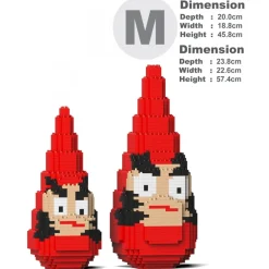 Jekca - Sankaku Daruma 02 - Big - Lego - Sculpture - Construction - 4D - Brick Animals - Toys - Avvenice