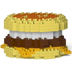 Jekca - Sausage Muffin with Egg 01S - Lego - Sculpture - Construction - 4D - Brick Animals - Toys - Avvenice