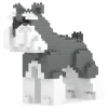 Jekca - Schnauzer Mini 01 - Lego - Sculpture - Construction - 4D - Brick Animals - Toys - Avvenice