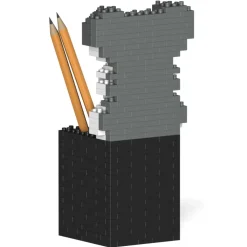 Jekca - Schnauzer Pencil Cup 01S - Lego - Sculpture - Construction - 4D - Brick Animals - Toys - Avvenice