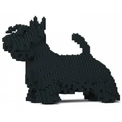 Jekca - Scottish Terrier 01-M01 - Big - Lego - Sculpture - Construction - 4D - Brick Animals - Toys - Avvenice