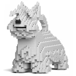 Jekca - Scottish Terrier 01S-M02 - Lego - Sculpture - Construction - 4D - Brick Animals - Toys - Avvenice