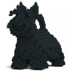 Jekca - Scottish Terrier 01S-M01 - Lego - Sculpture - Construction - 4D - Brick Animals - Toys - Avvenice