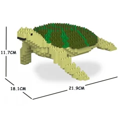 Jekca - Sea Turtle 01S-M02 - Lego - Sculpture - Construction - 4D - Brick Animals - Toys - Avvenice