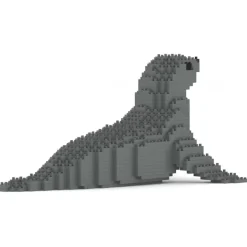 Jekca - Seal 01 - Big - Lego - Sculpture - Construction - 4D - Brick Animals - Toys - Avvenice