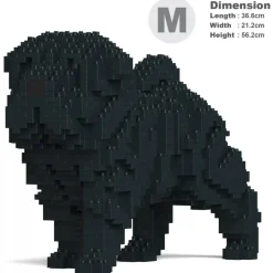 Jekca - Shar Pei Dog 01-M02 - Big - Lego - Sculpture - Construction - 4D - Brick Animals - Toys - Avvenice