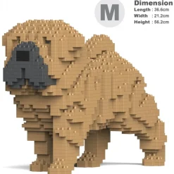 Jekca - Shar Pei Dog 01-M01 - Big - Lego - Sculpture - Construction - 4D - Brick Animals - Toys - Avvenice
