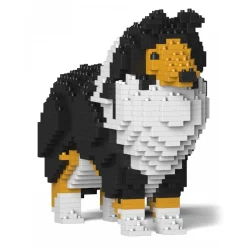 Jekca - Shetland Sheepdog 01S-S02 - Lego - Sculpture - Construction - 4D - Brick Animals - Toys - Avvenice