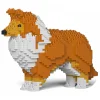 Jekca - Shetland Sheepdog 01S-S13 - Lego - Sculpture - Construction - 4D - Brick Animals - Toys - Avvenice
