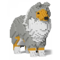 Jekca - Shetland Sheepdog 01S-M01 - Lego - Sculpture - Construction - 4D - Brick Animals - Toys - Avvenice