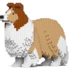 Jekca - Shetland Sheepdog 02-M01 - Lego - Sculpture - Construction - 4D - Brick Animals - Toys - Avvenice