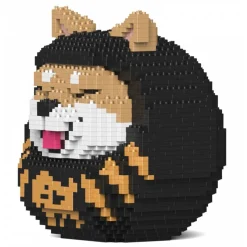 Jekca - Shiba Daruma Doll 01-M02 - Big - Lego - Sculpture - Construction - 4D - Brick Animals - Toys - Avvenice