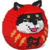 Jekca - Shiba Daruma Doll 01-M03 - Big - Lego - Sculpture - Construction - 4D - Brick Animals - Toys - Avvenice