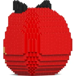 Jekca - Shiba Daruma Doll 01-M03 - Big - Lego - Sculpture - Construction - 4D - Brick Animals - Toys - Avvenice