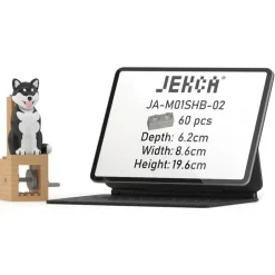 Jekca - Shiba Inu - Automata (Black) - Lego - Sculpture - Construction - 4D - Brick Animals - Toys - Avvenice
